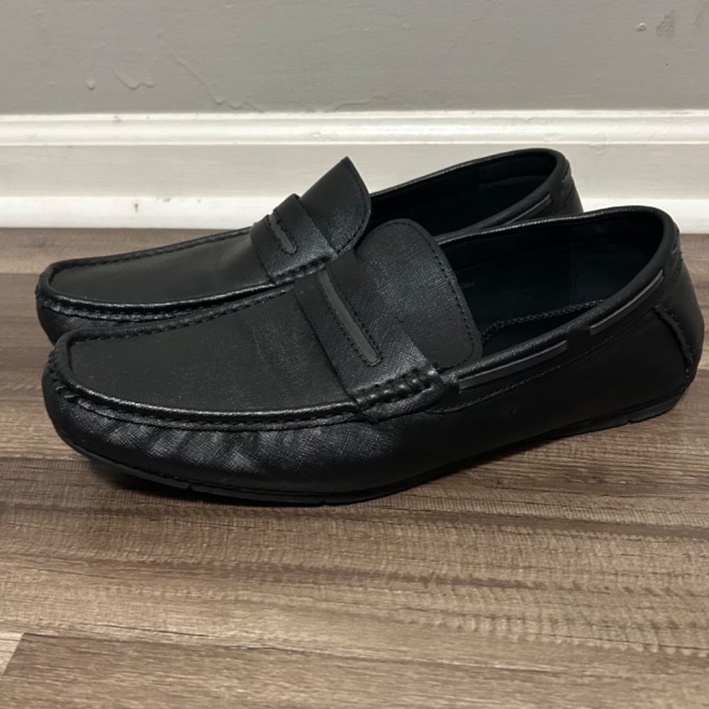 Kenneth Cole Reaction Men's Shoes 10.5 M Black Slip On Comfy Casual Loafers
